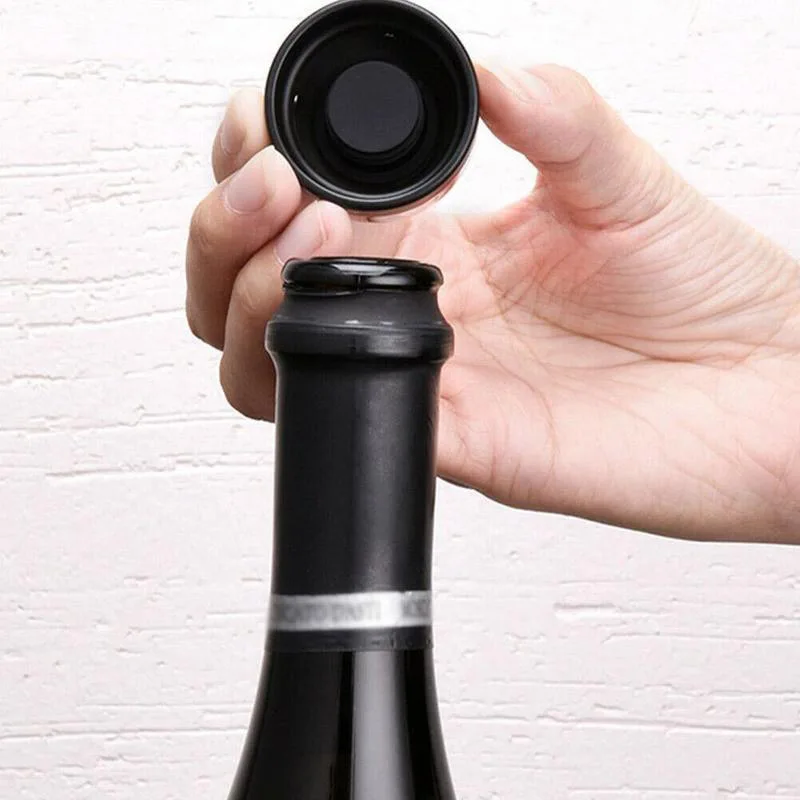 

Vacuum Silicone Red Wine Bottle lid Stopper Sealed Champagne Bottle Stopper Vacuum Retain Freshness Wine Plug Bar Tools