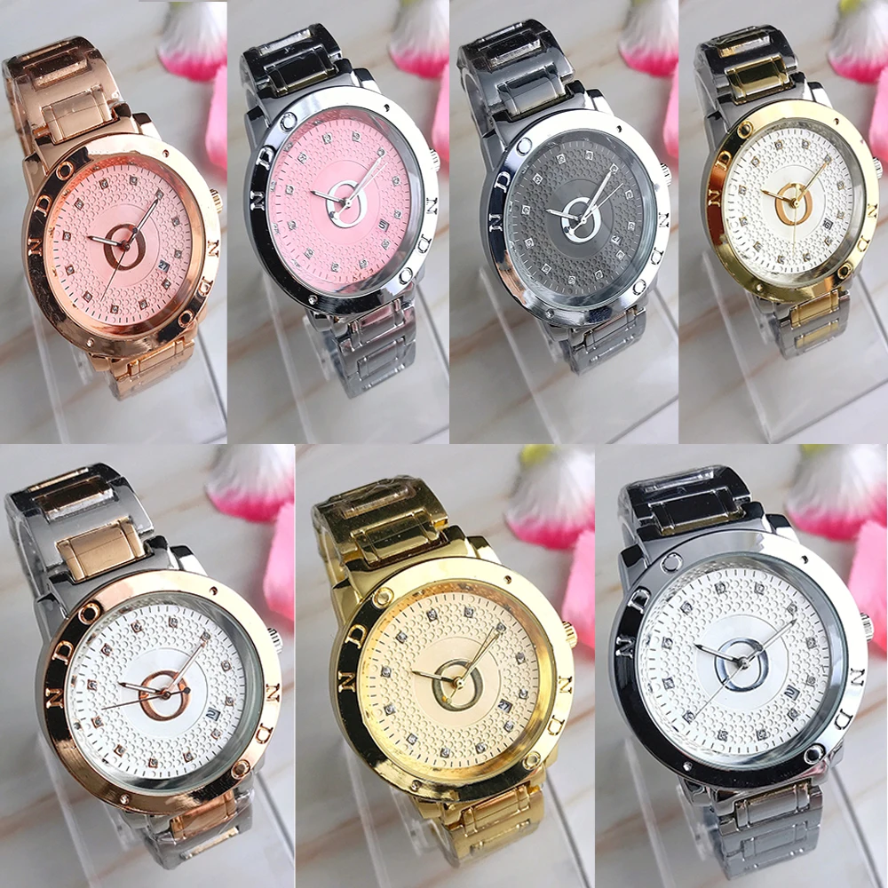 

Hot Sell Stainless Steel Lovers Couples Quartz Watches Fashion Luxury Jewelry Gift Generous Exquisite Charm Wedding