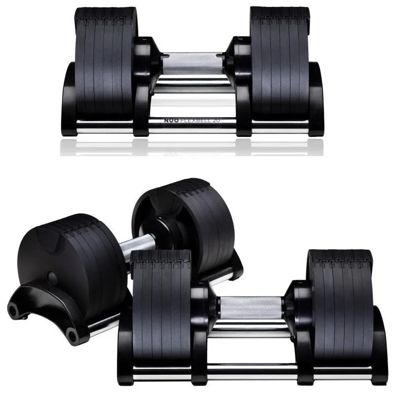 

Wholesale Dropshipping 32kg kit mancuernas gym cast iron dumbbell set adjustable dumbbells fitness equipment, Black