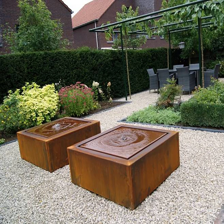 

Square Water Fountain For Garden Feature