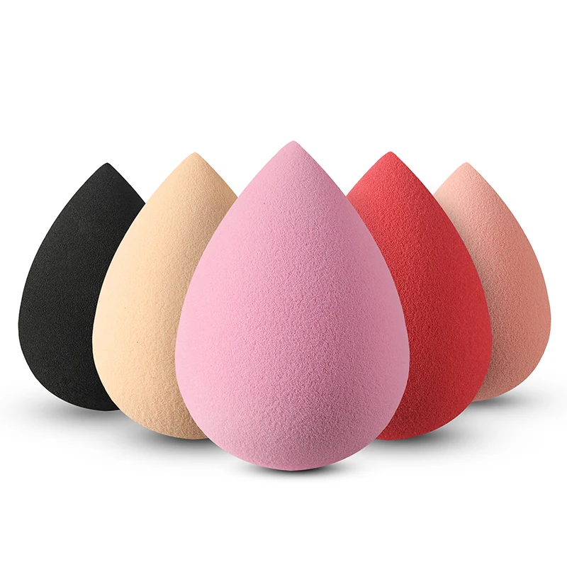 

Hot Sale Pure Color Egg Makeup Sponge Microfiber Sponge Makeup Puff Sponge
