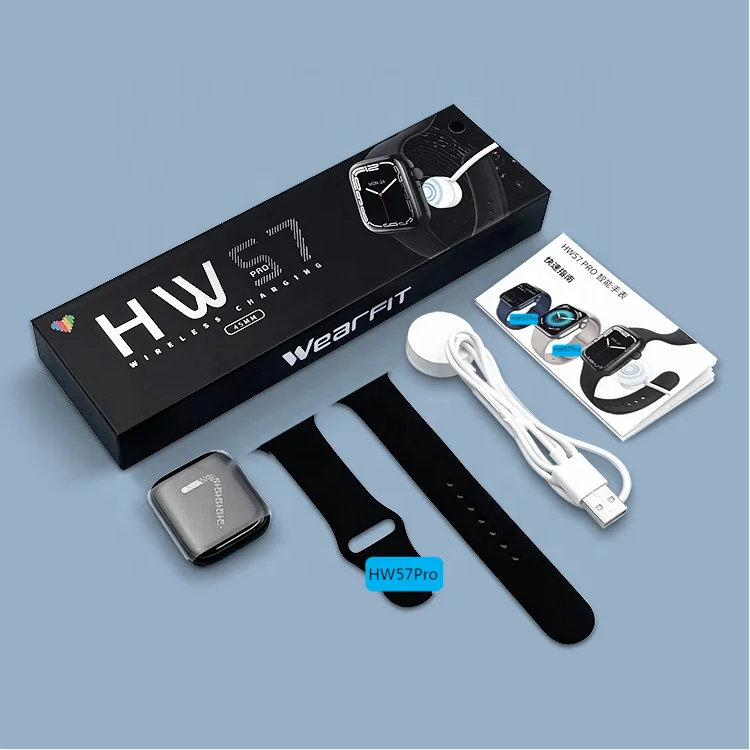 

HW57 Pro Smart Watch 1.77 Full Touch Screen Series 7 Relojs IP68 Waterproof Heart Rate Monitor Smartwatch HW57Pro