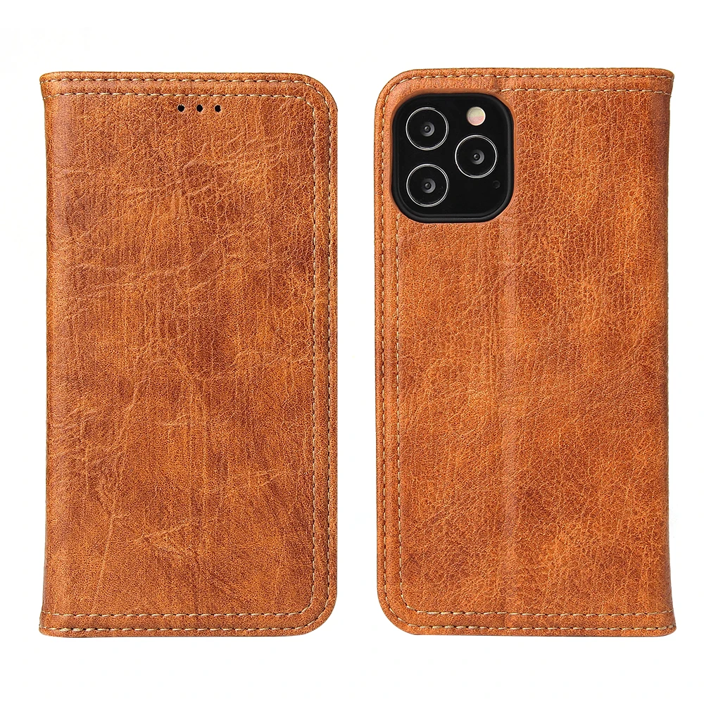 

Vintage Wallet Leather Case with Card SLot for iPhone 12, Green, black, wine, brown