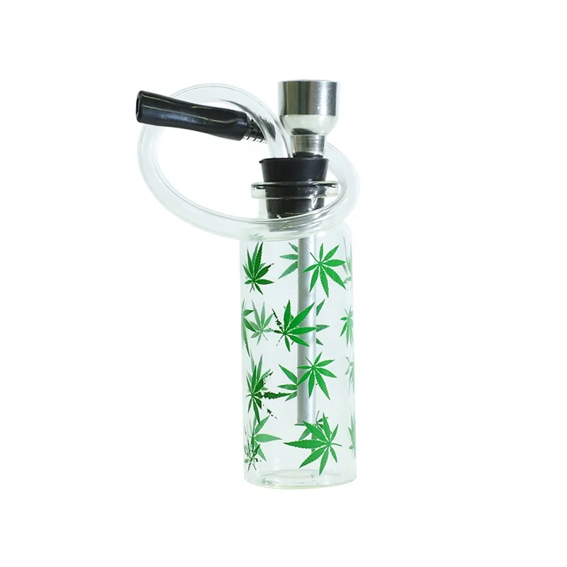 

UKETA cheap smoking accessories hookah shisha portable glass water weed pipe, Optional