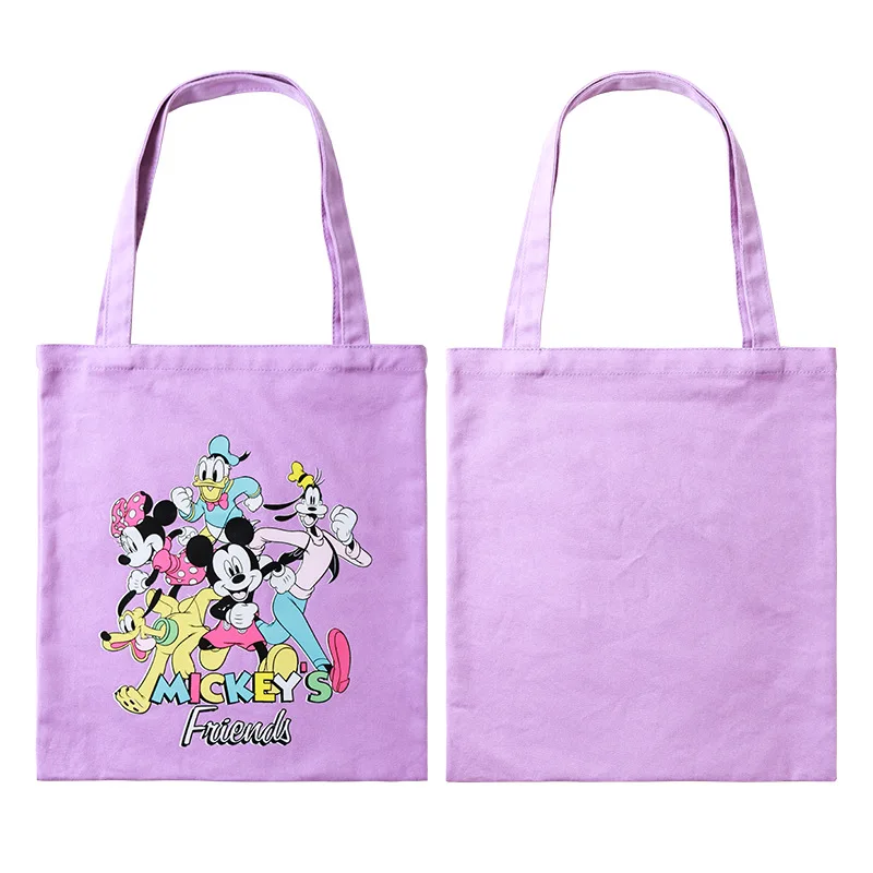 

Wholesale High Quality Multi Function Custom Print Mickey Mouse Canvas Shopping Tote Bag With Logo