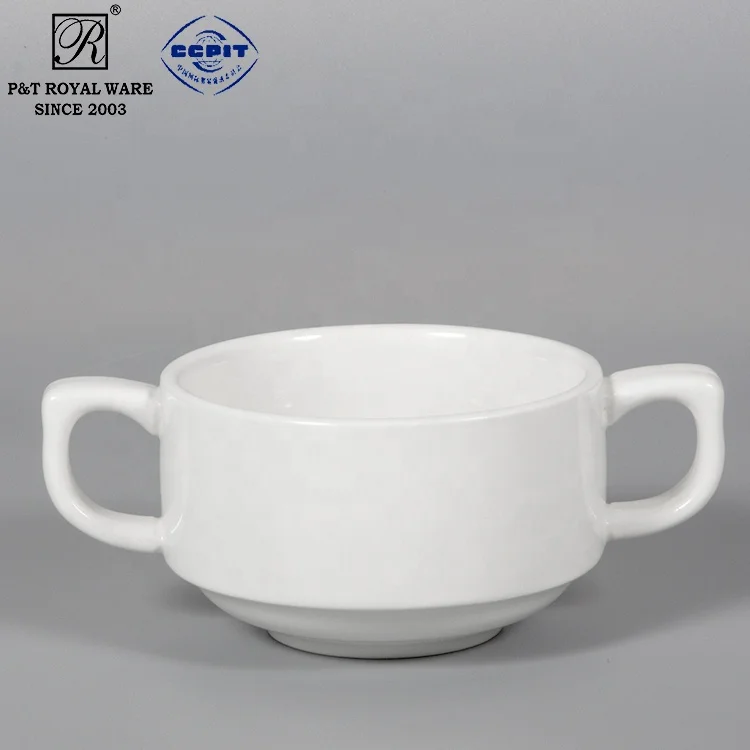 white soup cup ceramic