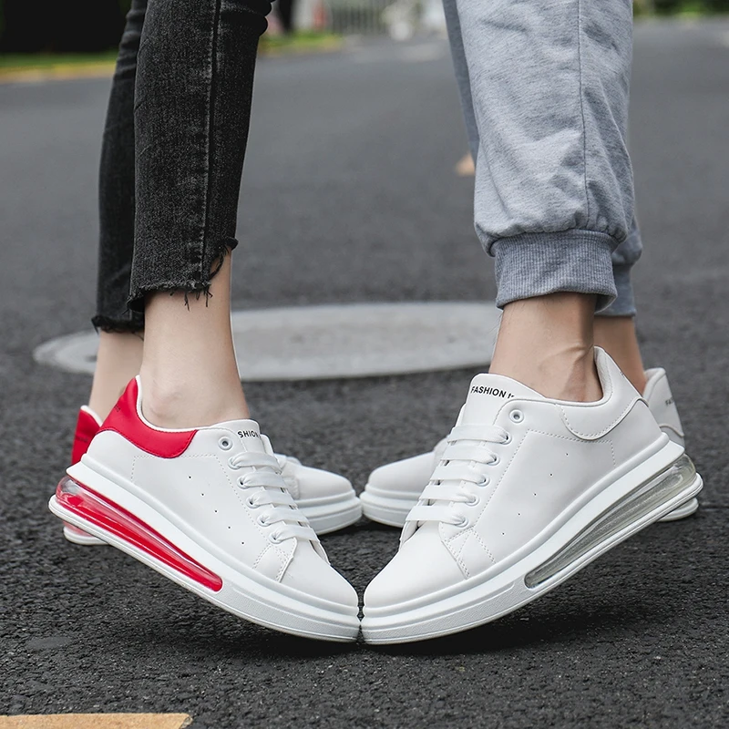 

Couple Shoes Men High Quality Breathable Air Cushion Shoes Wholesale Stock Cheap Price Fashion Casual Skateboard Women's Shoes