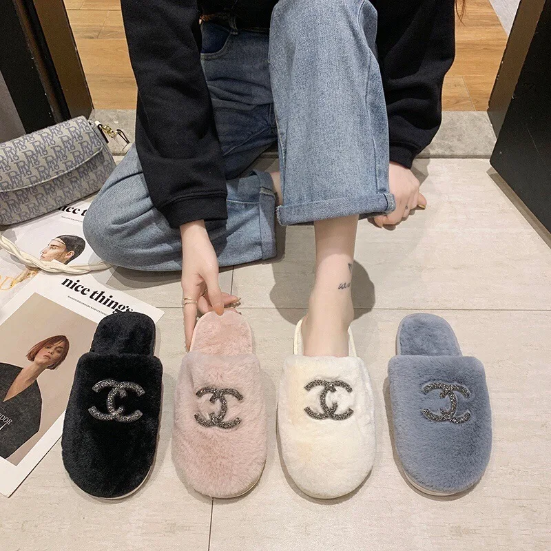 

winter gg women slippers luxury indoor winter slippers for ladies designer slippers women famous brands, Picture