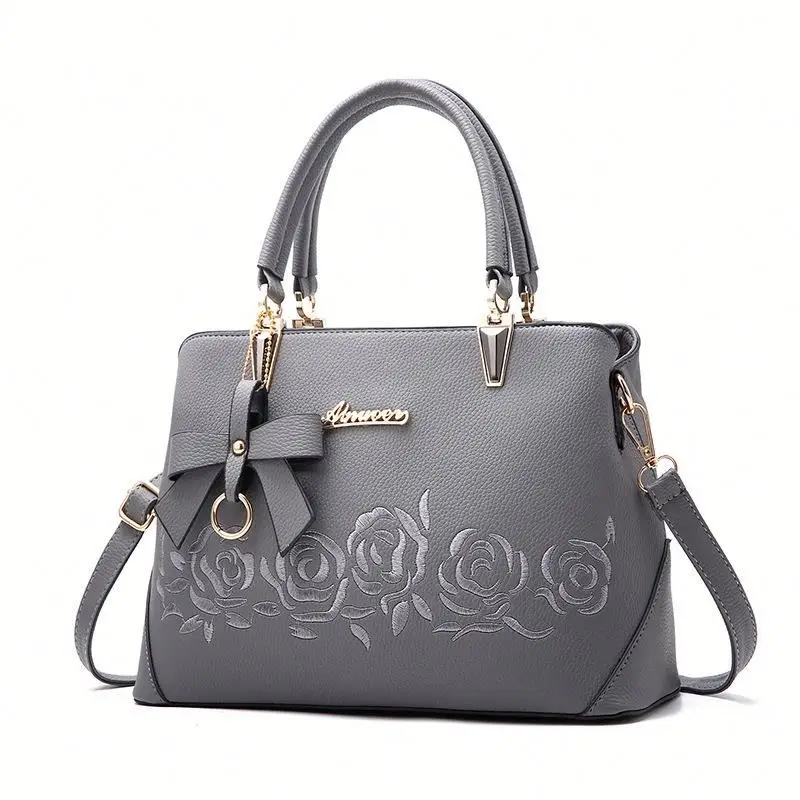 

Europe and American Style Fashion Elegant Designer PU Leather Fancy Tote Bag Shoulder Handbags for Women