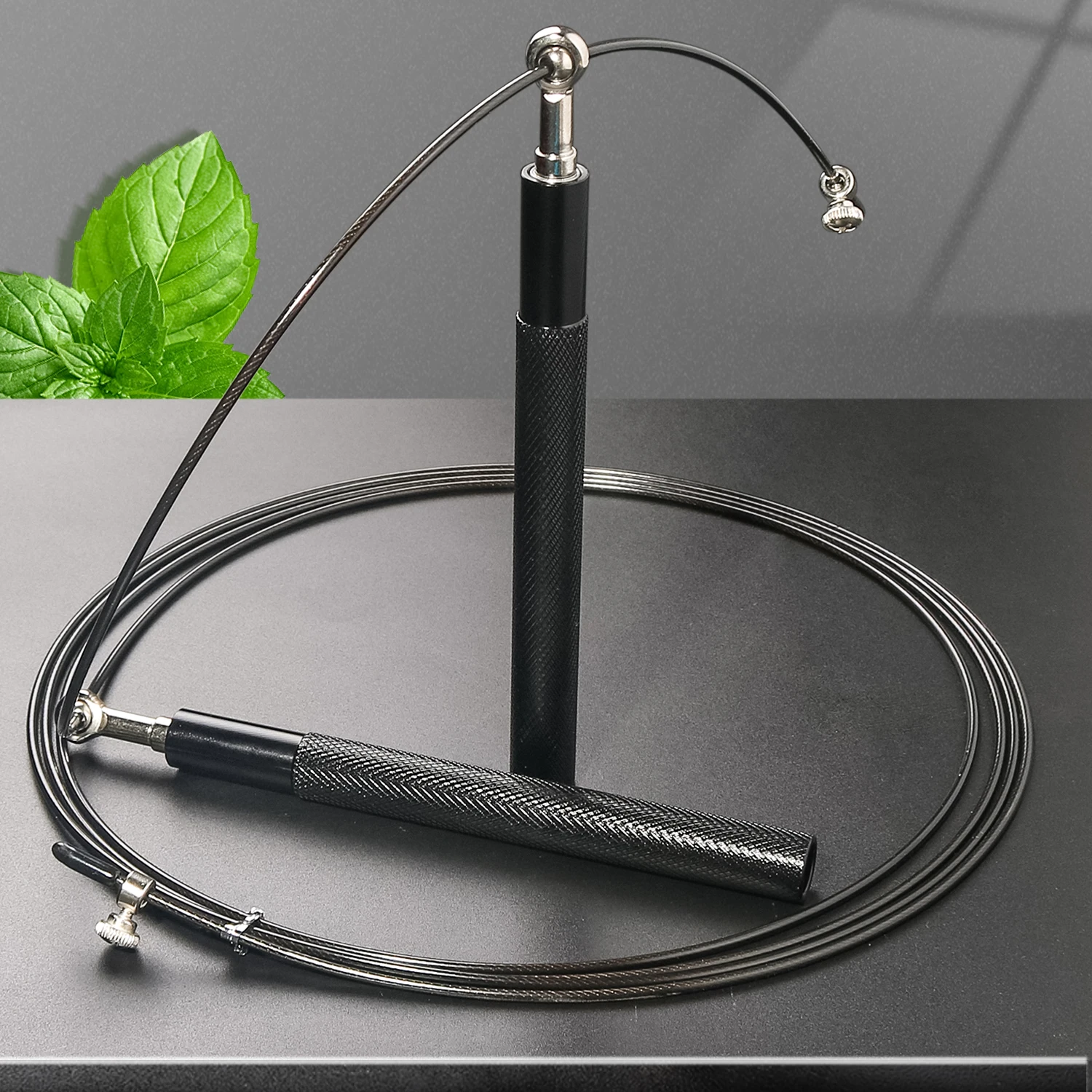 

Fitness Sports Aerobic Training Adjustable PVC Steel Wire Aluminum Handle High Speed Jump Rope, Black,blue,gold,silver