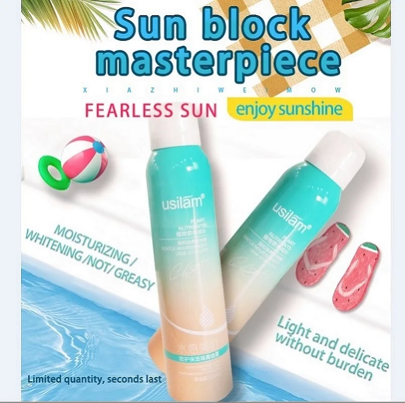 

customer logo sun protect spf 30 l Face Skin Care whitening sunblock cream, White