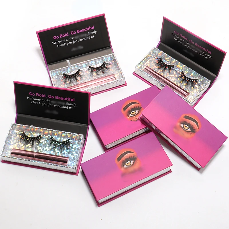 

3d magnetic mink eyelashes vendor with magnetic eyelashes