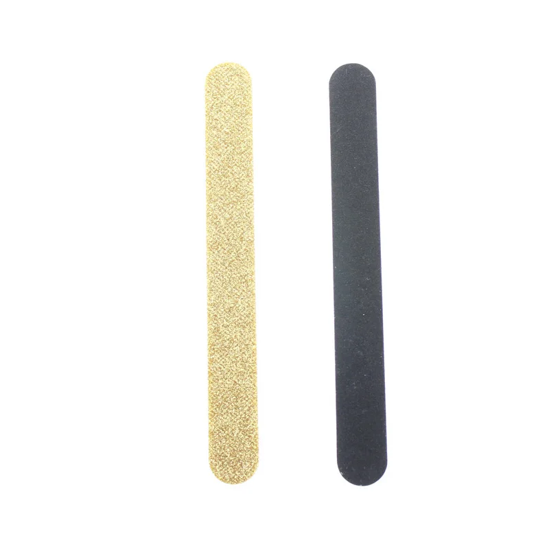 

Golden Color One Side Nail Beaty Tool Fingernail File Emery Board Cheap Wholesale Promotional Professional Glitter Nail File, Available