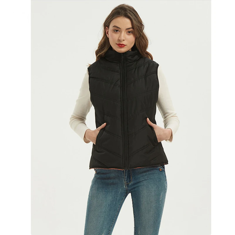 

Cool Winter Light Weight Bubble Jacket Custom Wholesale Ladies Sleeveless Women Girl's Jacket Bubble Puffer Vest, Picture