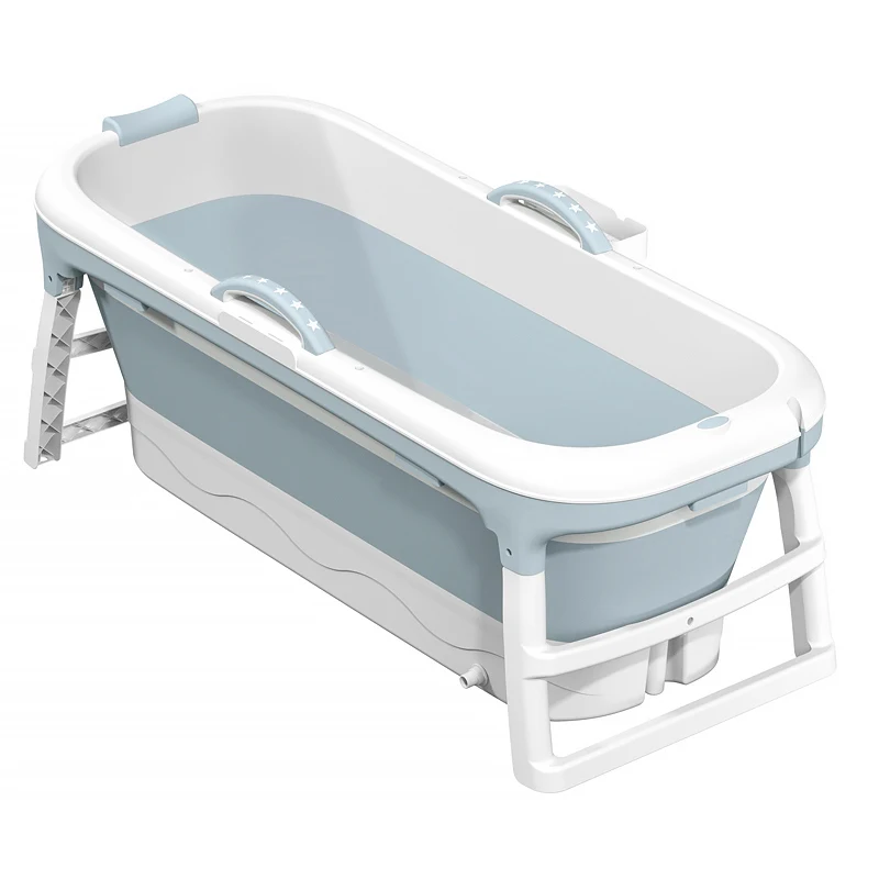 

Wholesale USA Free Shipping Freestanding 115cm Large Size Adults Hot Tub Foldable Baby Bathtub Portable, Green,purple