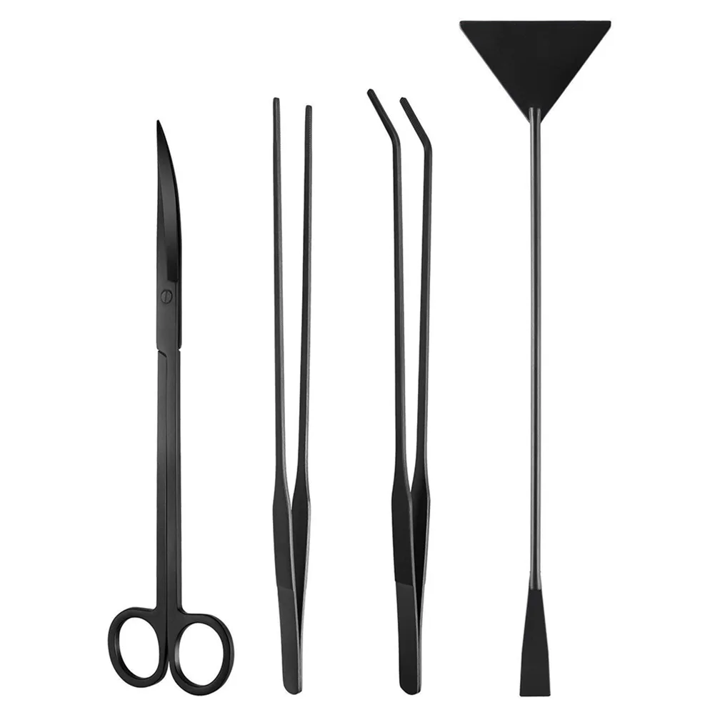 

Aquarium Tools Kits Stainless Steel Aquarium Terrarium Set Aquarium Plant Tool for Fish Tank Tweezers Scissors Set