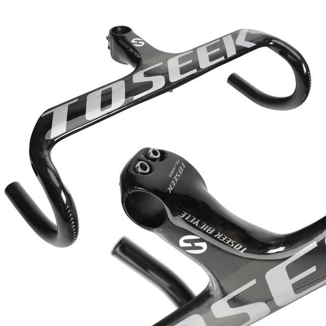 

Toseek gravel bicycle chromoly integrated handlebar carbon fiber bike biciclet de carretera handle bar for cycle