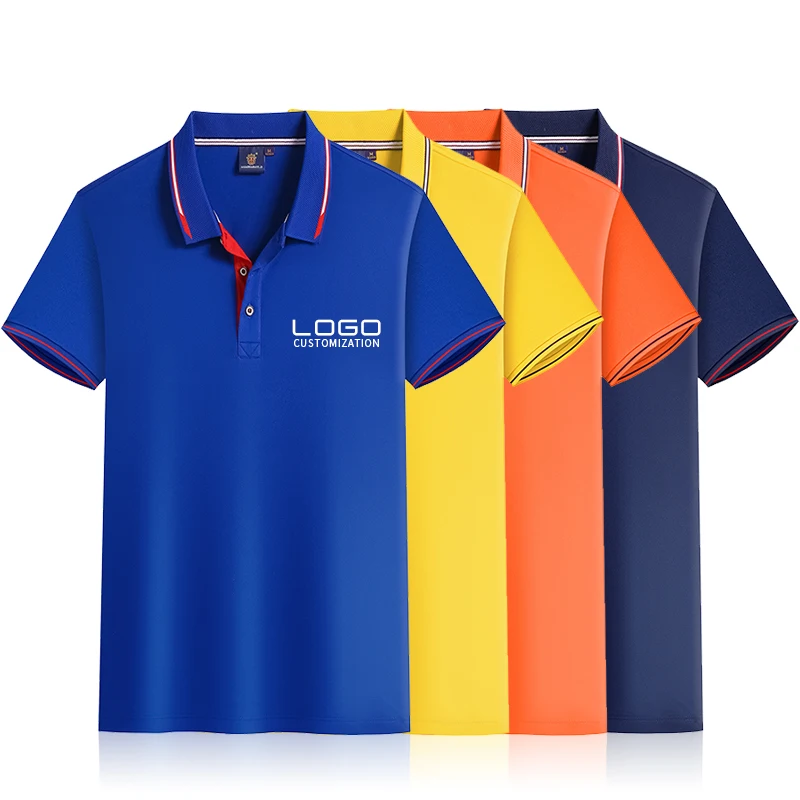 

Polo Tshirts 100% Cotton Men's Shirt Custom Camisa Golf Polo Shirts Custom Logo Kaos Polos T Shirts For Men, 12color