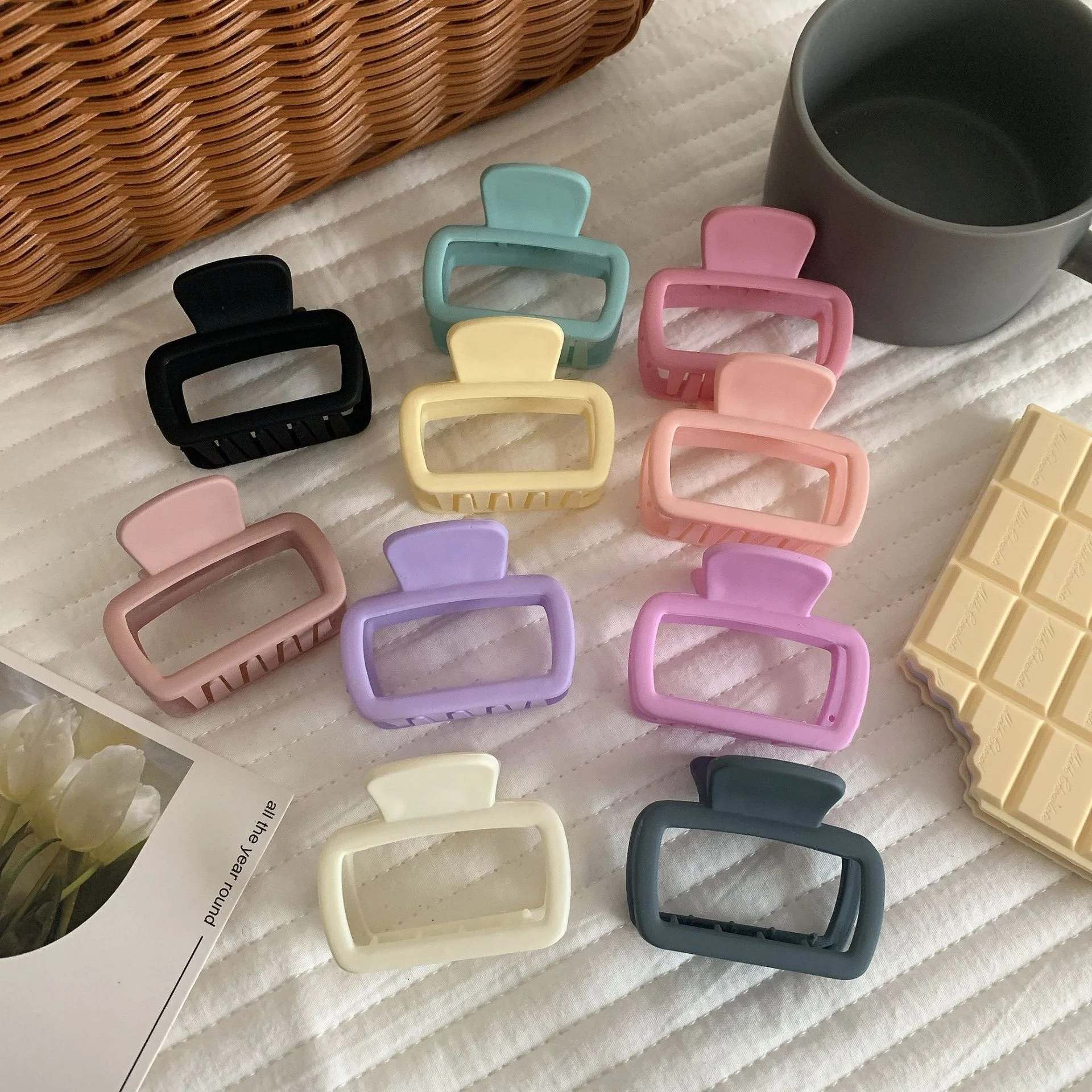 

5.2CM Square hair claw 2023 new shark clip for ladies girl