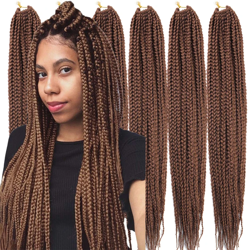 

Synthetic Box Braiding Hair 3X Senegalese Twists Crochet Braids Hair Extensions For African Women