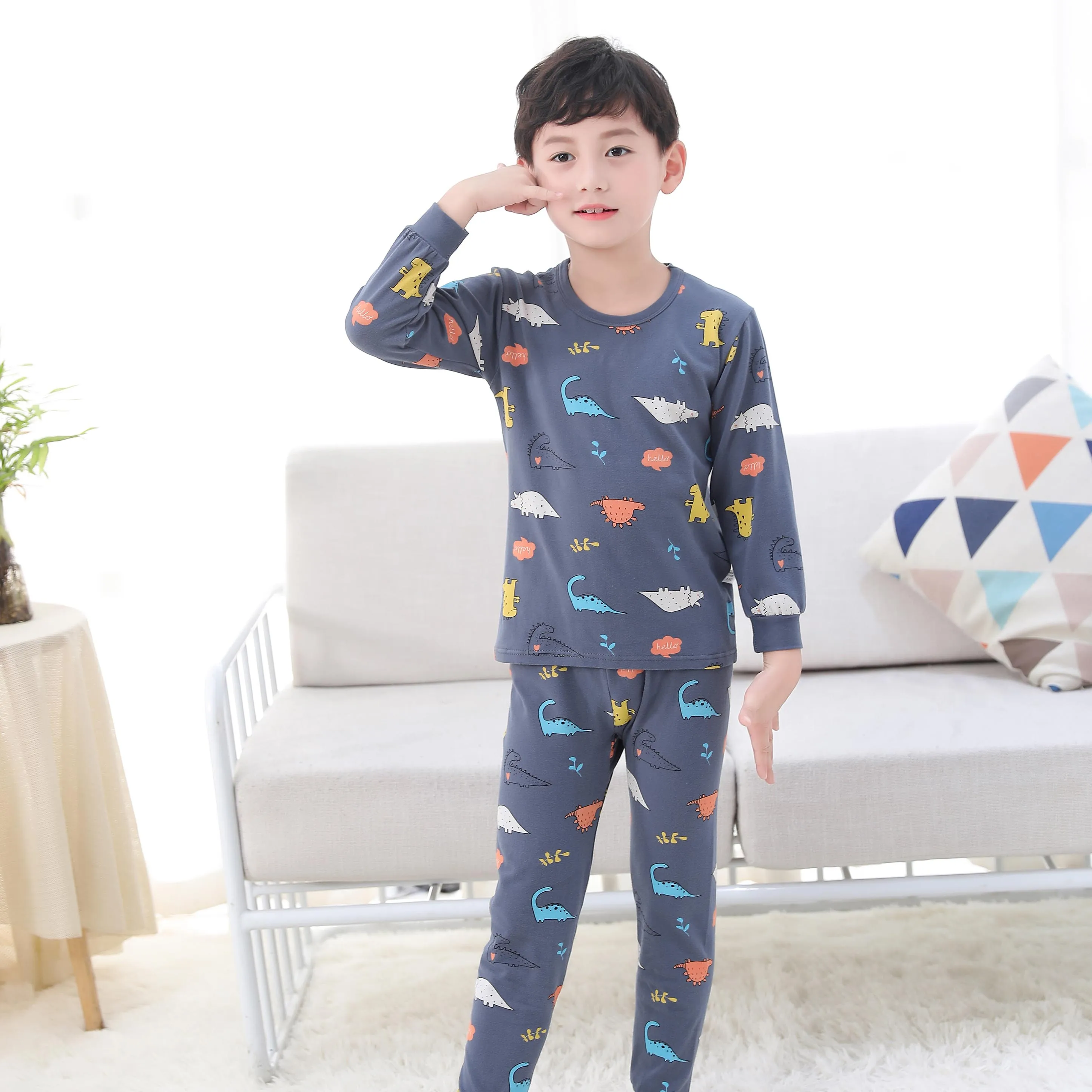 

2020 Children's Clothing Boys and Girls Pure Cotton Autumn Sets Best Unisex Leisure Suits