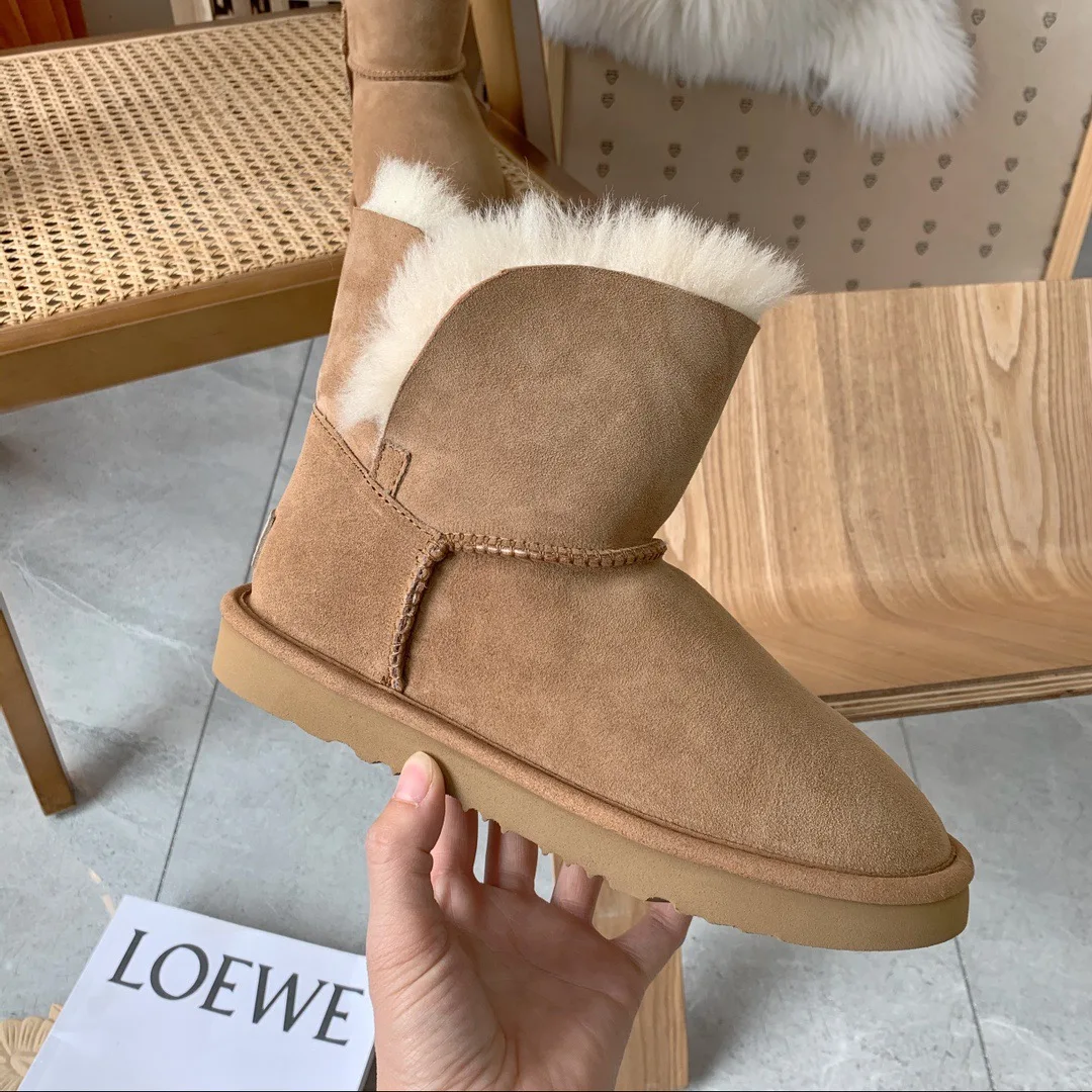 

Wholesale new production boots for women snow leather boots for women