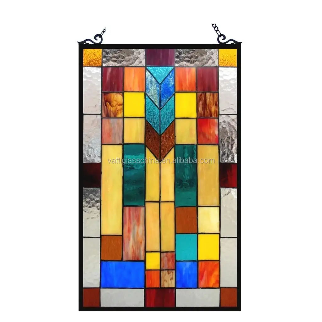 rectangle stained glass design