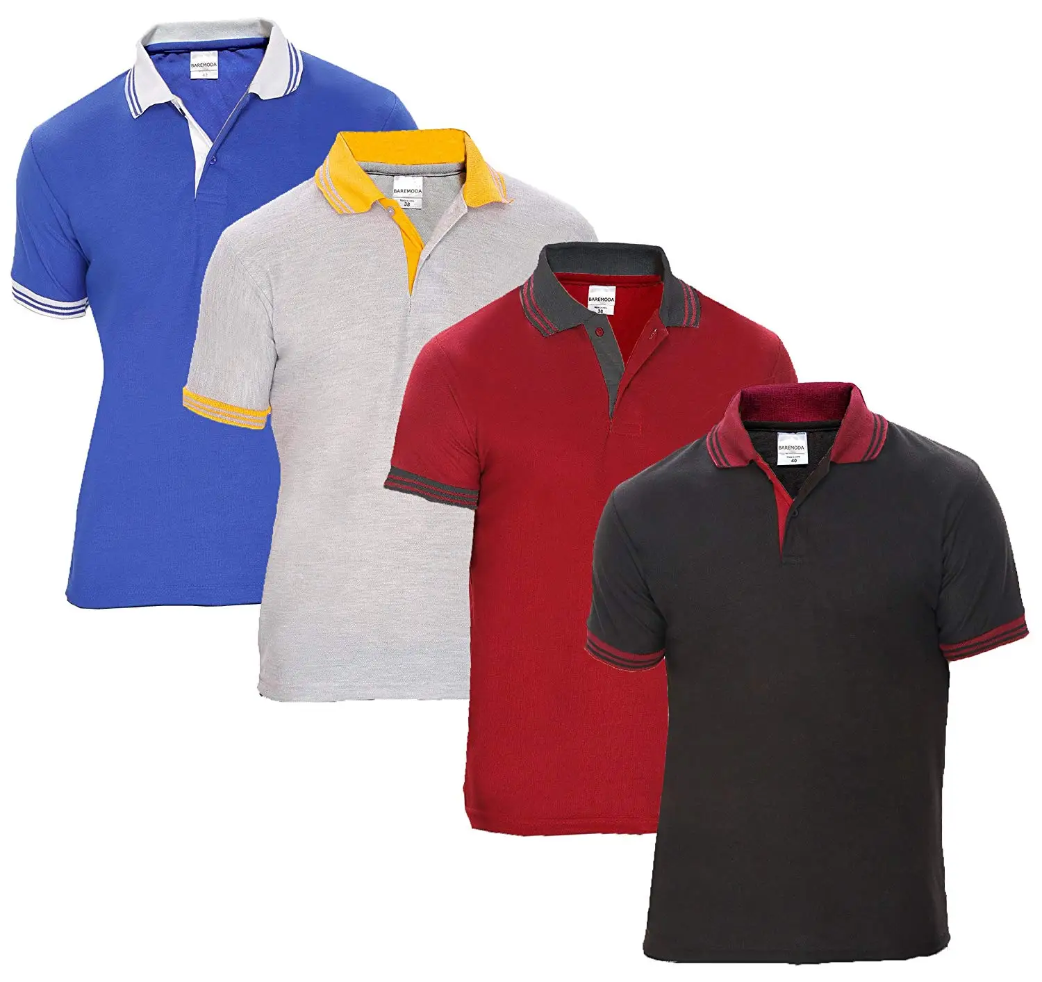 black t shirt mens polo