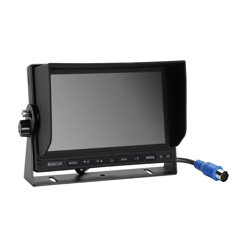 

7 Inch LCD Moniteur DC 24V Truck Trailer Long Vehicle Backup Rear View Video Security 1080P AHD Car Monitor