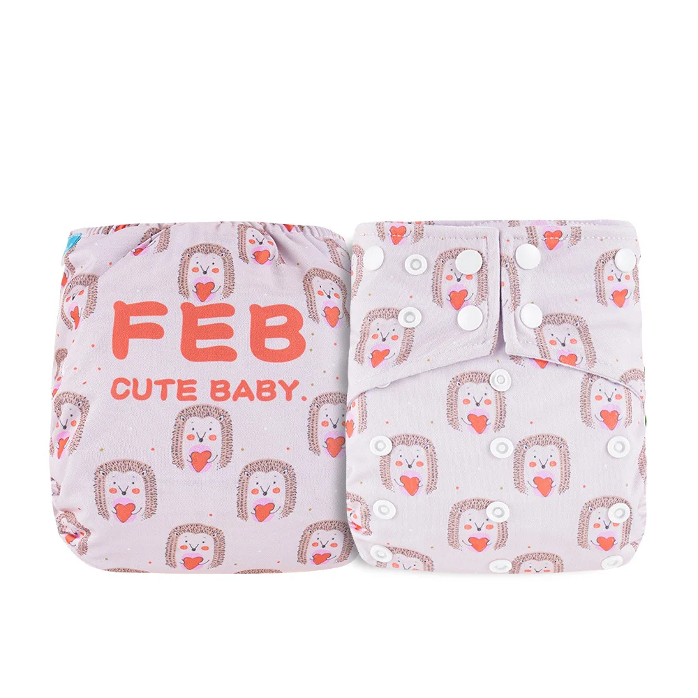 

Happyflute ecological baby reusable cloth diapers position digital print washable newborn cloth nappy, Colorful
