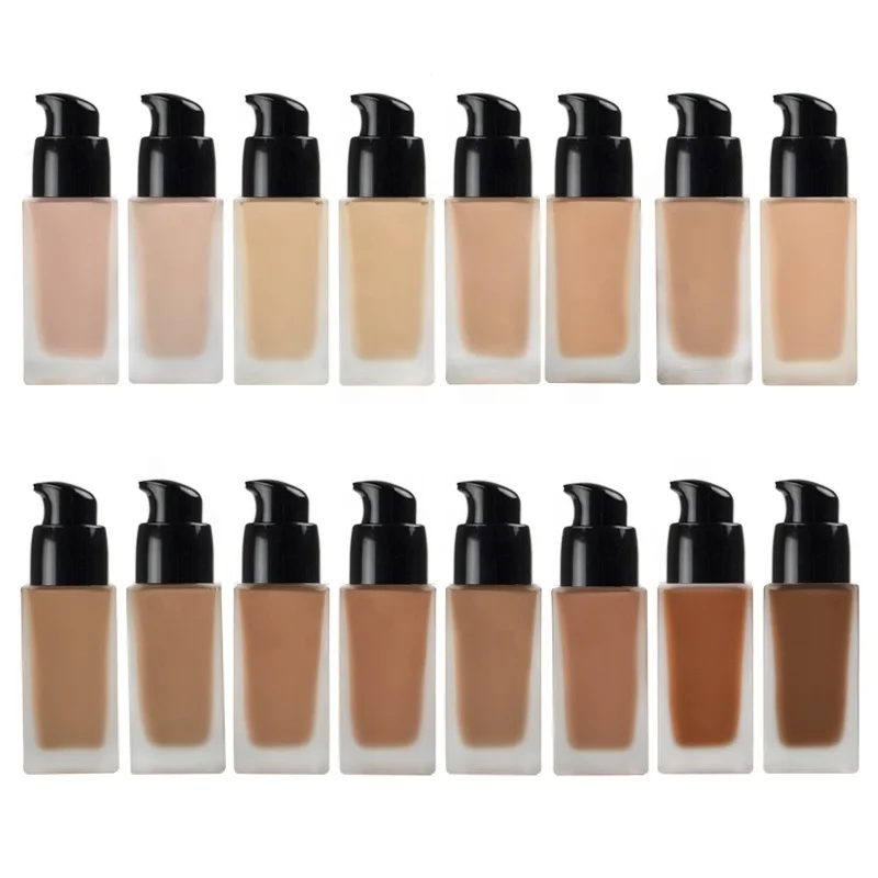 

Wholesale Makeup Base Foundation No Brand Liquid Foundation Private Label, 25 colors,can customize your own color