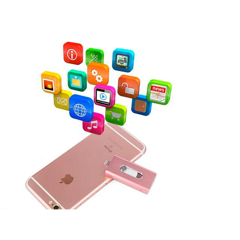 Factory Supply 128Gb 64Gb 3 In 1 Flash Drive Usb Pendrive Tf Card Reader Otg For Phone Ipad Pc Metal Hd 8Gb 32Gb Memory Stick - ANKUX.COM