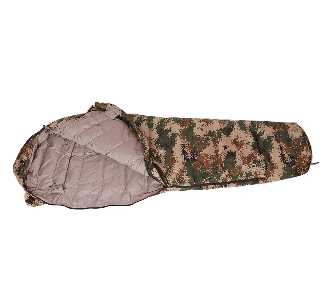 

Wholesale cold weather waterproof ultralight camouflage camping outdoor army sleeping bag military sleeping bag, Customized color,rts is random color