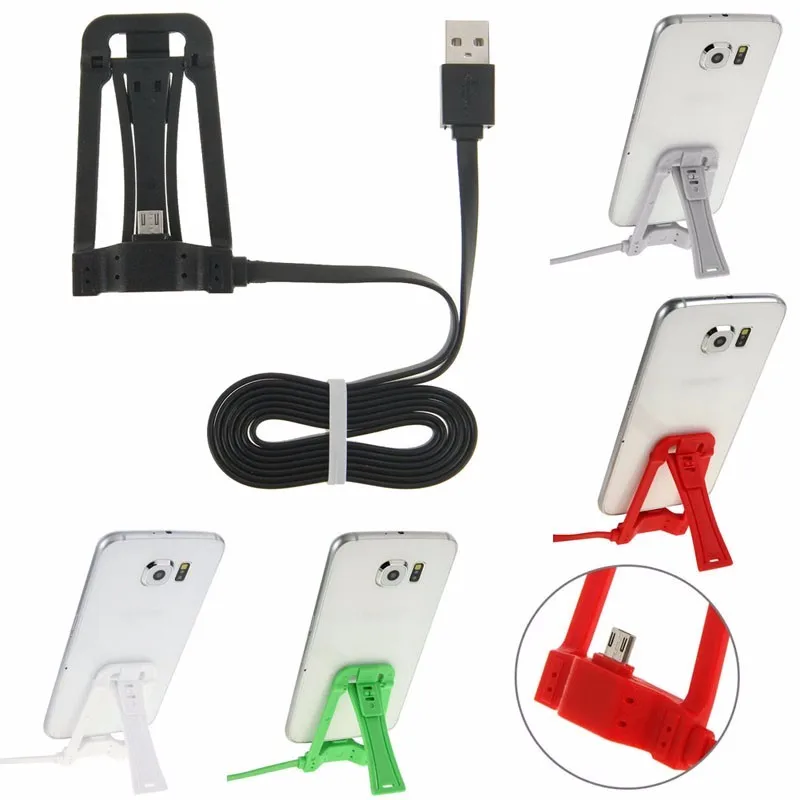 

Micro USB Dock Charger Data Cable Holder Stand for Samsung LG Huawei HTC