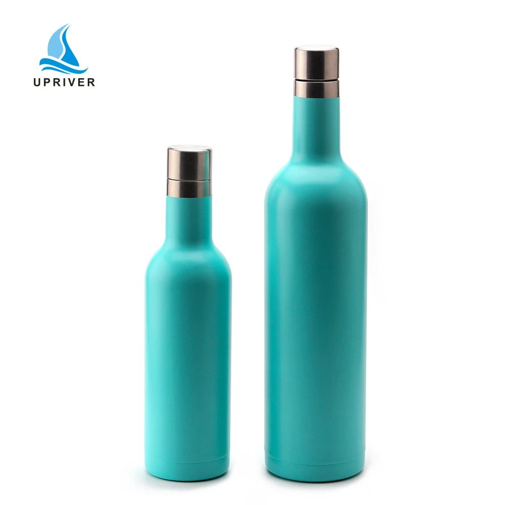 

Wine Bottle Double Wall Stainless Steel Vacuum Insulated Wine Flask, Customized color