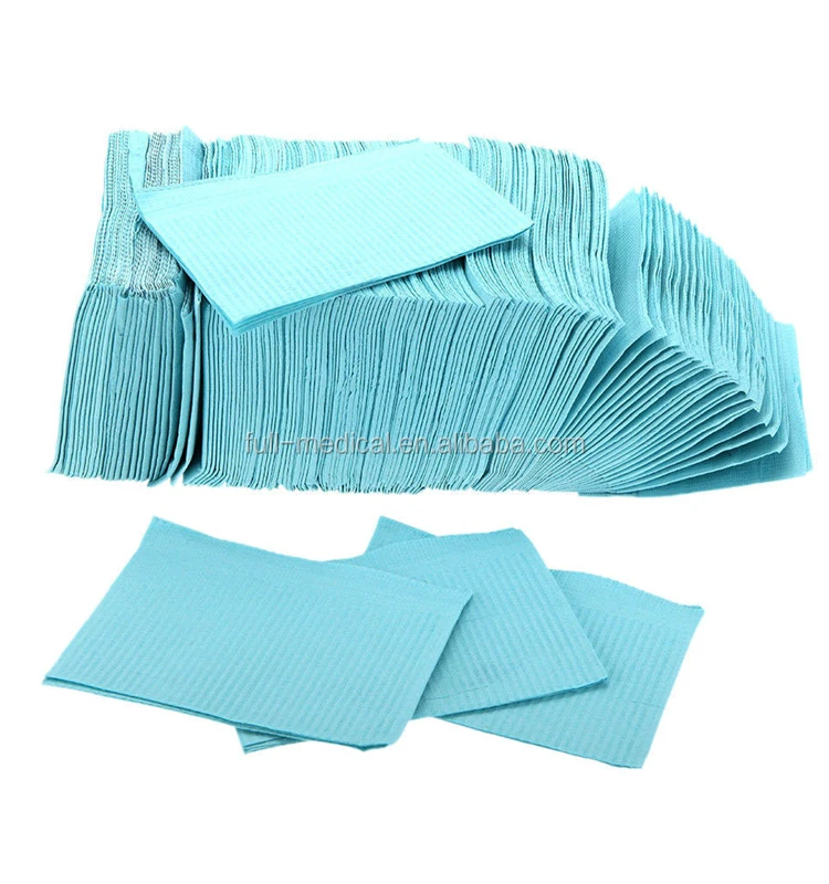 Full Medical Dental Bib Towel Colorful Printed Dental Bibs Disposable Patient Towels Consumable