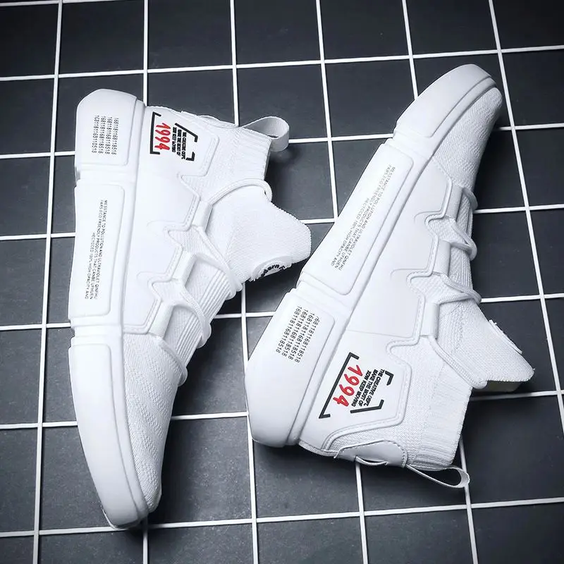 

hot man sneaker causal rubber sneaker soles, Black white red