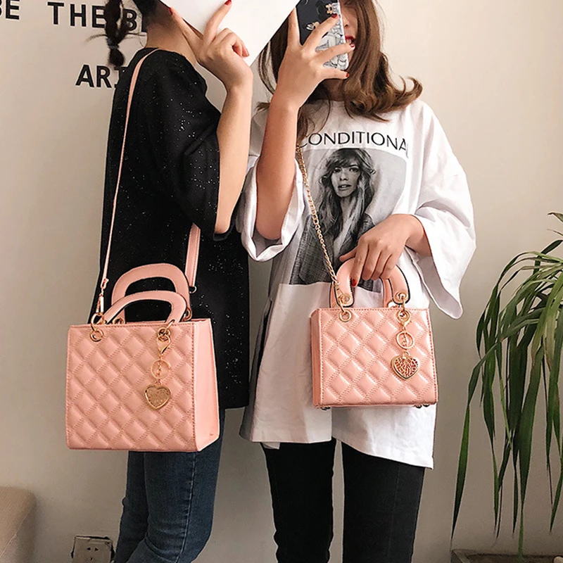 

New Large Handbags for Women 2021 Women Plaid Hand Bags Luxury Handbags for Women Designer Purses and Handbags Ladies, As picture