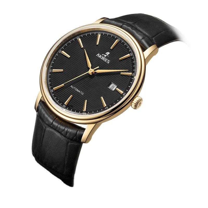 

AKIRES OEM Manufacturer Watch logo Customized 5ATM Waterproof Mechanical Men High quality Stainless Steel Watches