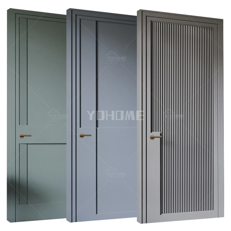 

Guangdong yohome customized hdf interior doors inside doors interior modern american interior doors with frame