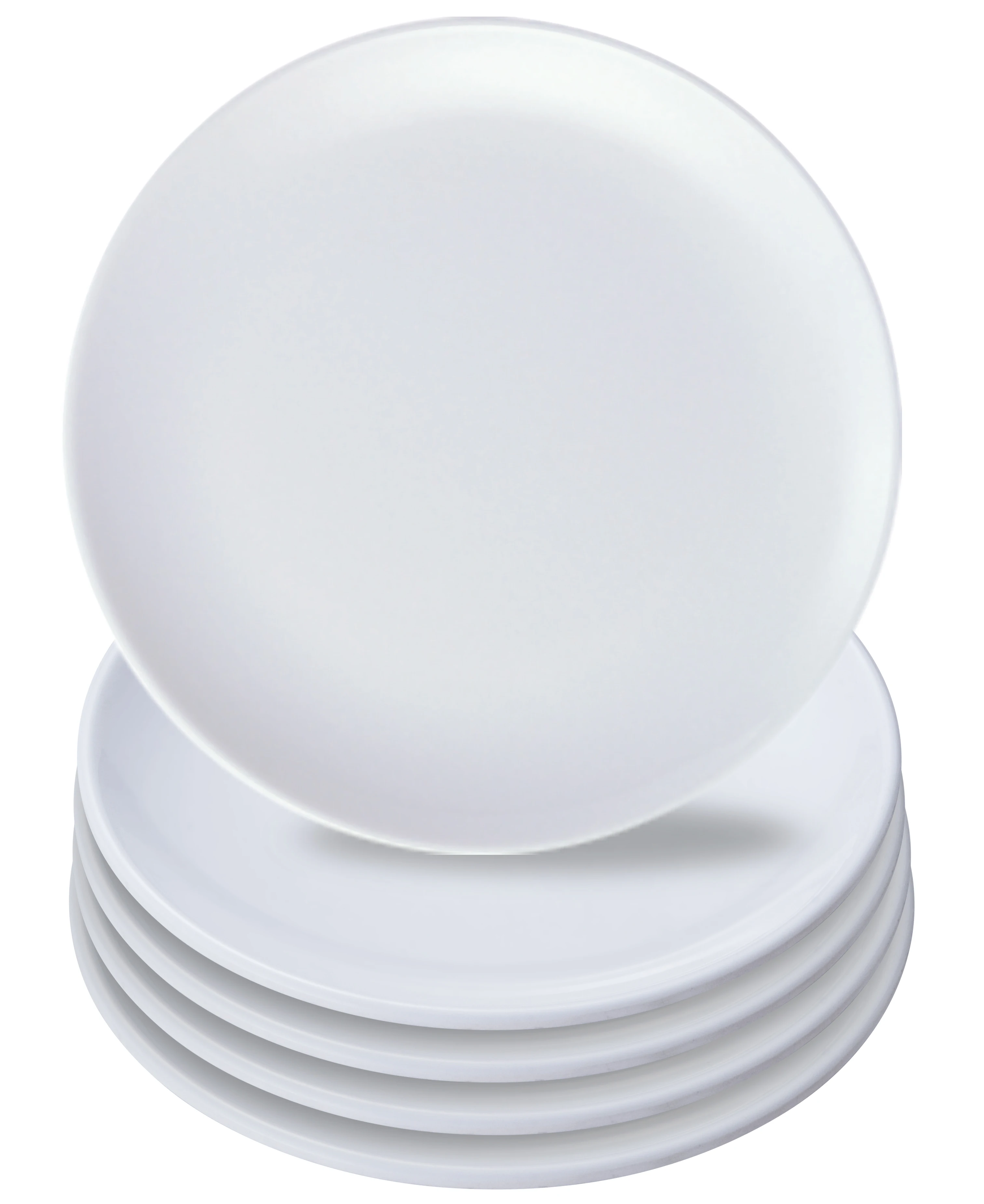 

8 Inch White Melamine dinner plates Wholesale Ultra-Durable Restaurant Dessert Cake Salad plates, Customized