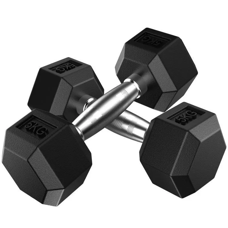 

Wholesale Dumbbell Fitness1kg 50kg For Gym Hexagonal Black Hex Rubber Dumbbells Set Price For Free Weight