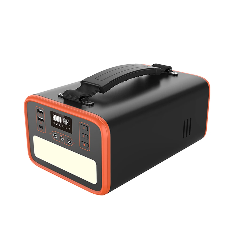 

LiFePO4 Portable Emergency 96000mAh UPS Power Station 110V/220V Compatible with Solar Panel.