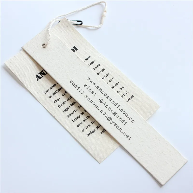 Clothes Canvas Hang Tag Custom Fabric Labels - Buy Customized Printed ...