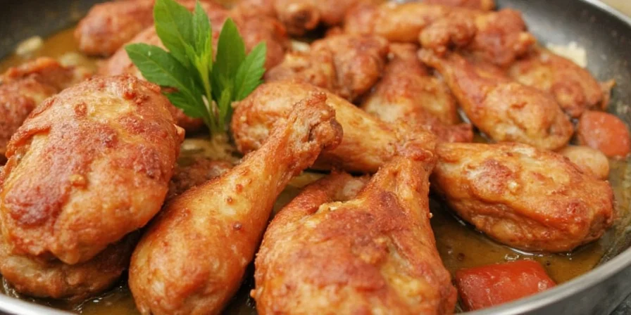Salt sprinkled over raw chicken breasts