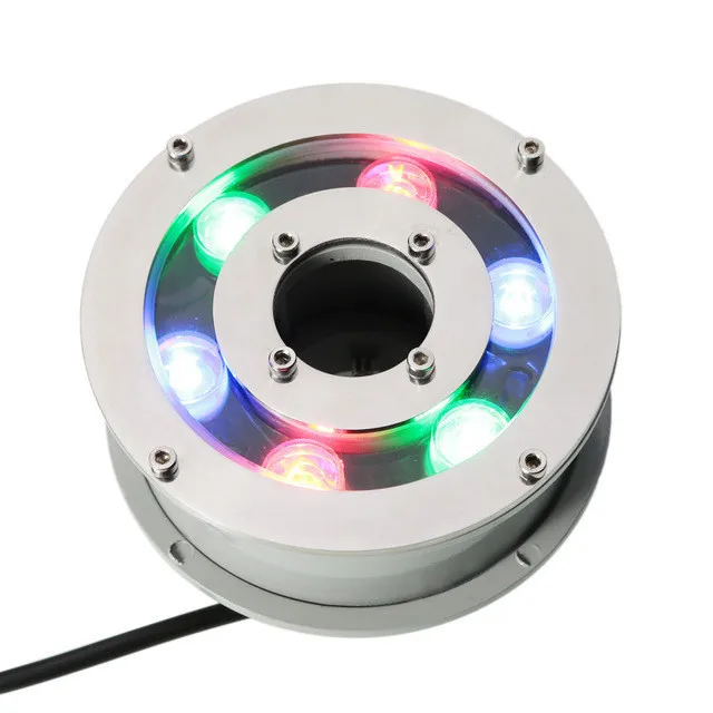 
SS316 SS304 Stainless Steel Underwater RGB Ring LED Fountain Lights  (62418264630)