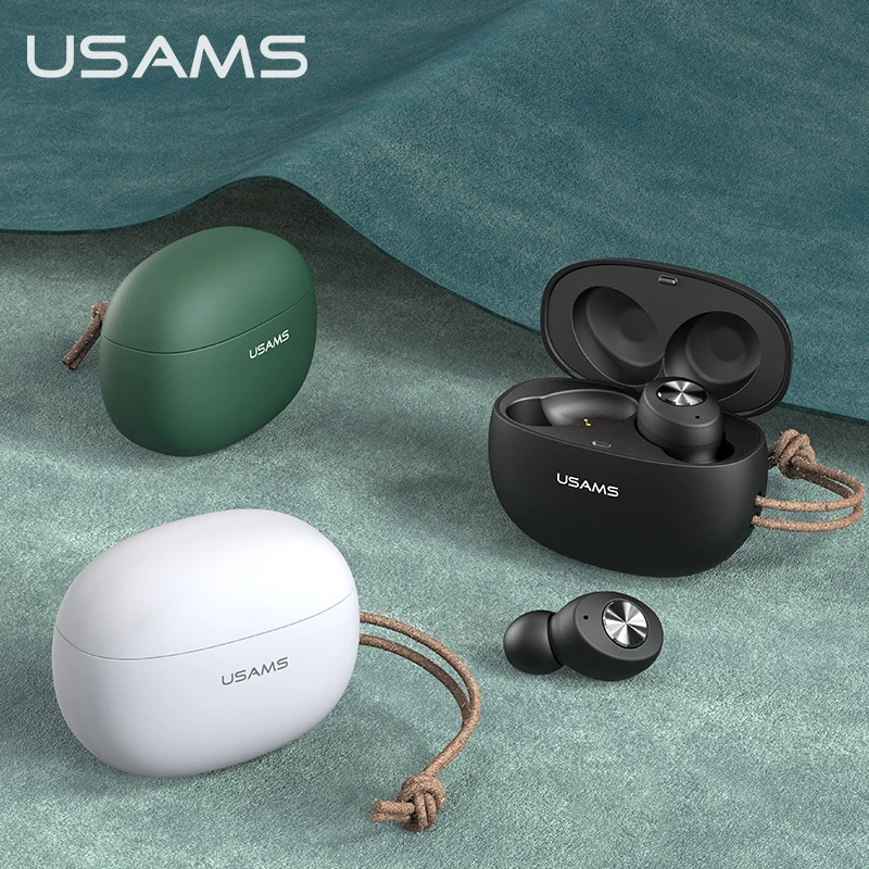 

USAMS 4g 100h IPX6 BT 5.0 ABS PC Sport True Ear pods wireless earbuds