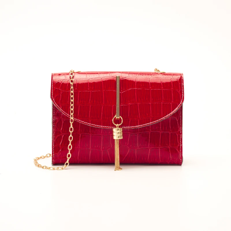 

Fashion Crocodile Women Hand Bags Pu Leather Buckle Handbags Style Chain Shoulder Bag Tote For Ladies, 5 colors