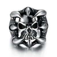 

Hot selling vintage Skull jewelry rings for men Fashion Europe and America style ghost paw hip hop ring