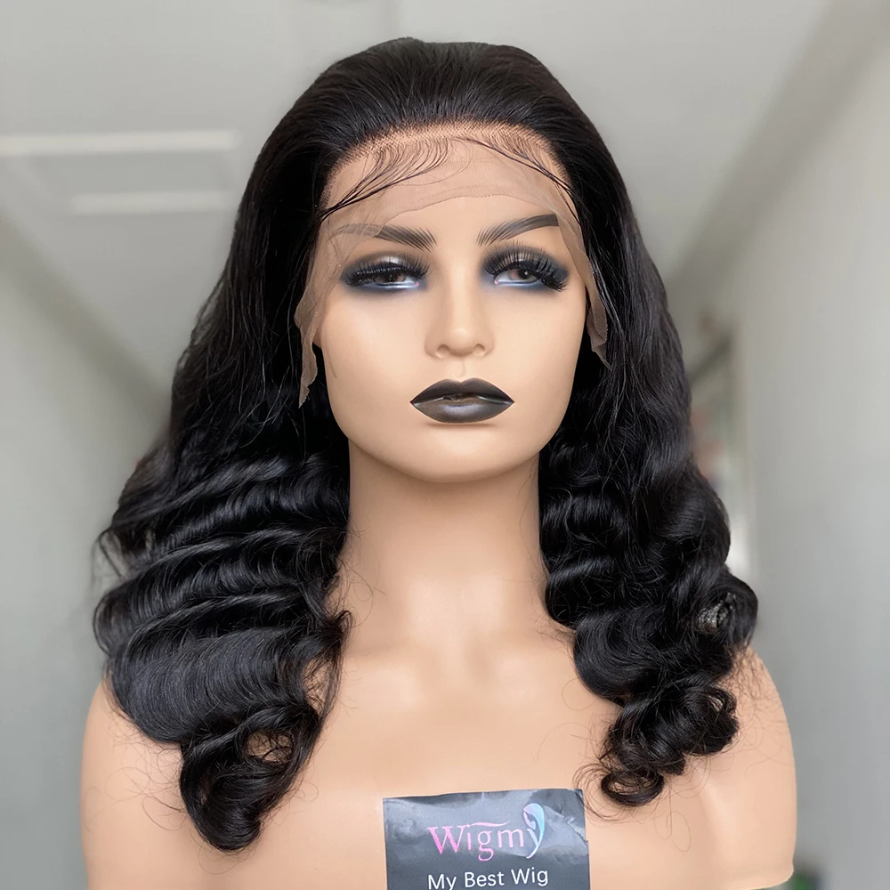 

Loose Deep Wave Lace Frontal Wigs Human Hair For Black Women Wet And Wavy Brazilian Deep Curly Lace Front wig